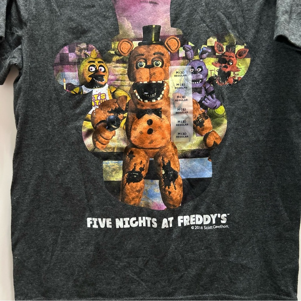 Old Navy 5 Nights at Freddy's 2018 Scott Cawthon Unisex TShirt Youth M size 8